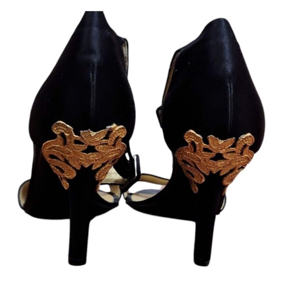 Saint Laurent Heels Black Women's Size 7.5 M - Picture 6 of 14